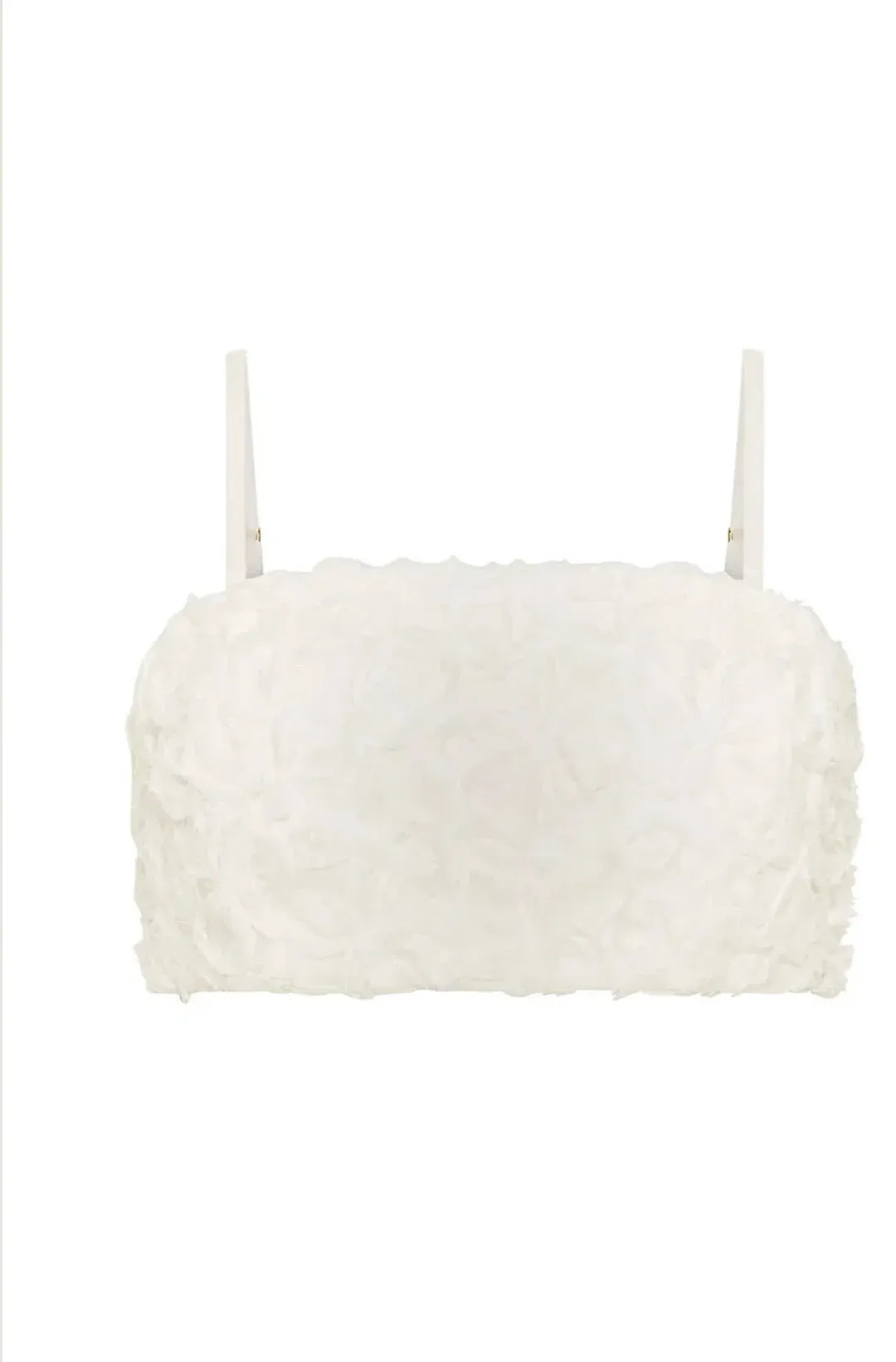 Aje Quintette Textured Midi Skirt and Bralette Set in Ivory Size 12 for rent on The Volte - main image