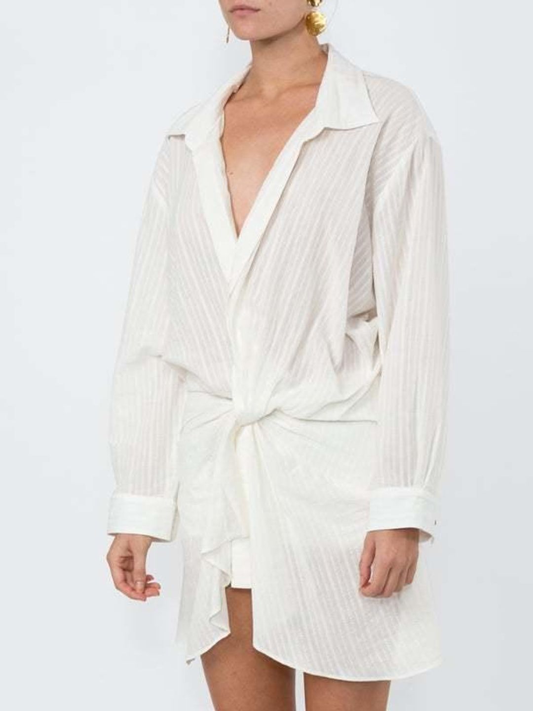 Jacquemus la robe alassio dress size 8 for rent on The Volte - main image