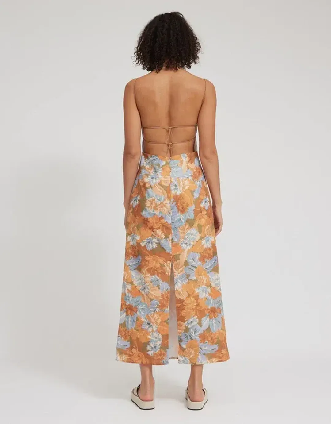 TOJHA Poppy Dress Midi Floral Size AU 14 for rent on The Volte - main image