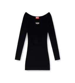Diesel M-Vera Ribbed Mini Dress Black Size 6/XS for rent on The Volte - image 4
