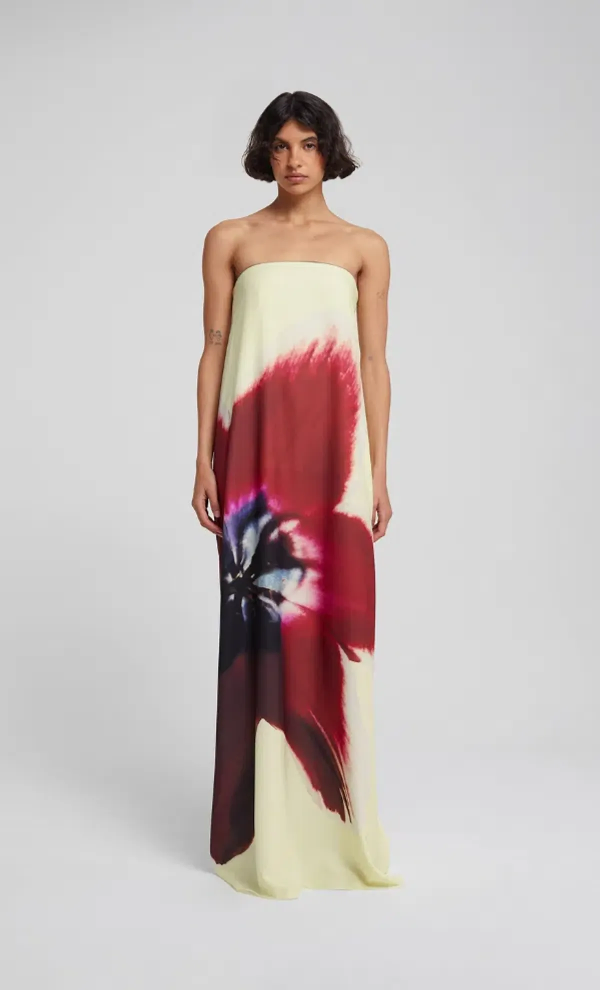Rat & Boa Antheia Dress Cream Print Size 8 for rent on The Volte - main image