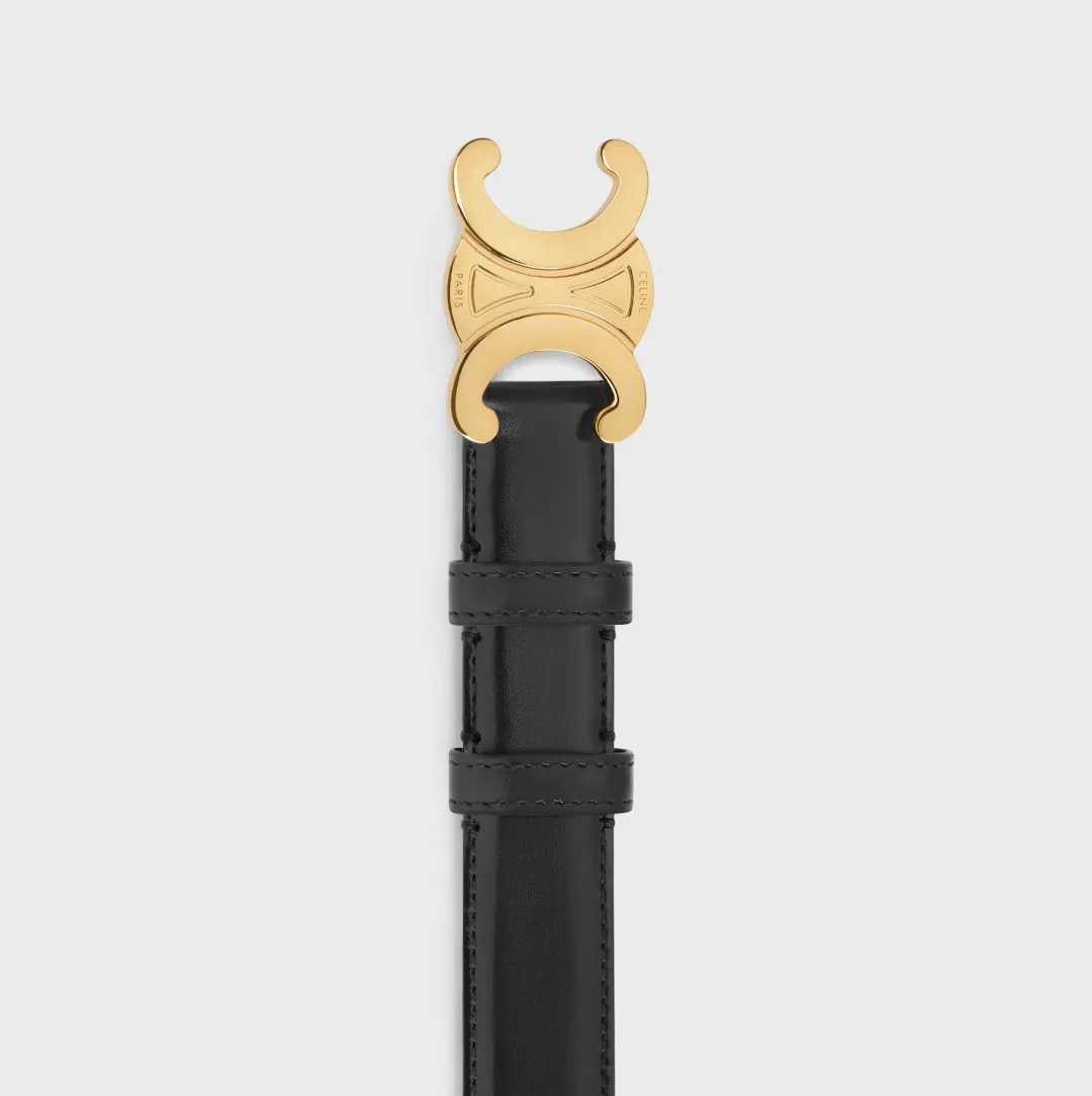 Celine Triomphe Belt Medium Black Size AU 10 for rent on The Volte - main image