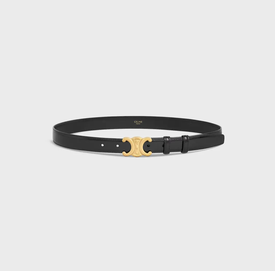 Celine Triomphe Belt Medium Black Size AU 10 for rent on The Volte - main image