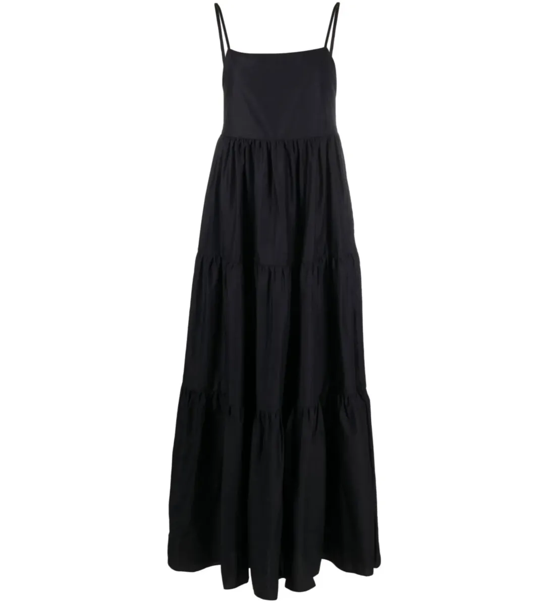 Matteau Tiered Low Back Sundress Black (Size 2 / AU 8) for rent on The Volte - main image