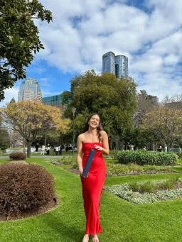 Kookai Milan Ivy Slip Strapless Red Dress Size 8 for rent on The Volte - image 1
