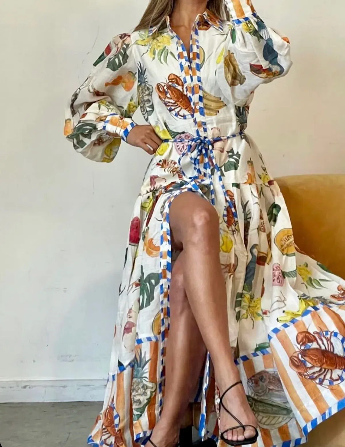 Alemais Theo ShirtDress Multi Size 10 for rent on The Volte - main image
