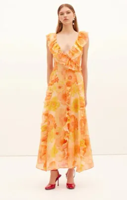 Kate Ford Cosmos Frill Gown Size 8 for rent on The Volte - image 1