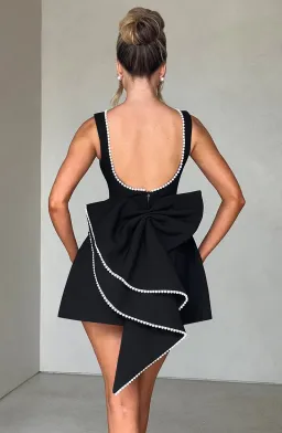 BabyBoo Carrie Mini Dress - Black Size L/12 for rent on The Volte - image 2
