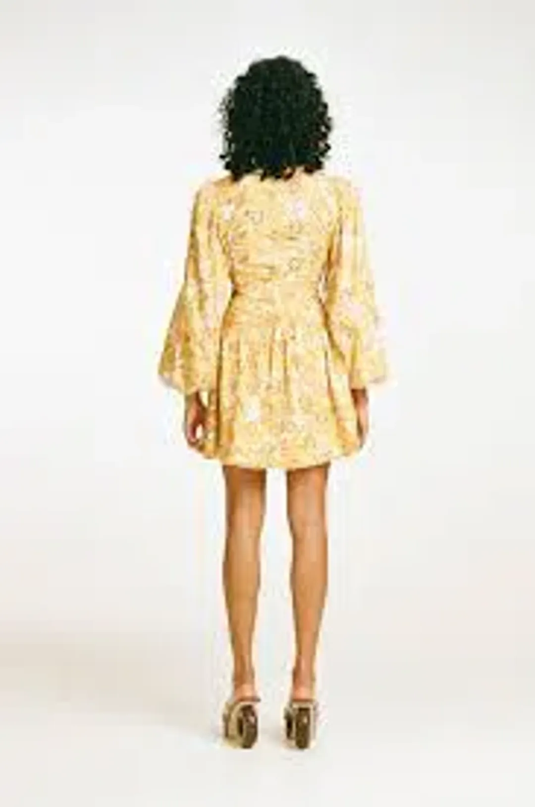 SABO Elysees Dress Yellow and White size XS for rent on The Volte - main image