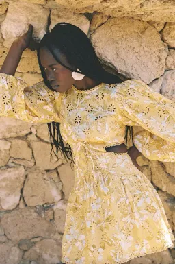 SABO Elysees Dress Yellow and White size XS for rent on The Volte - image 7