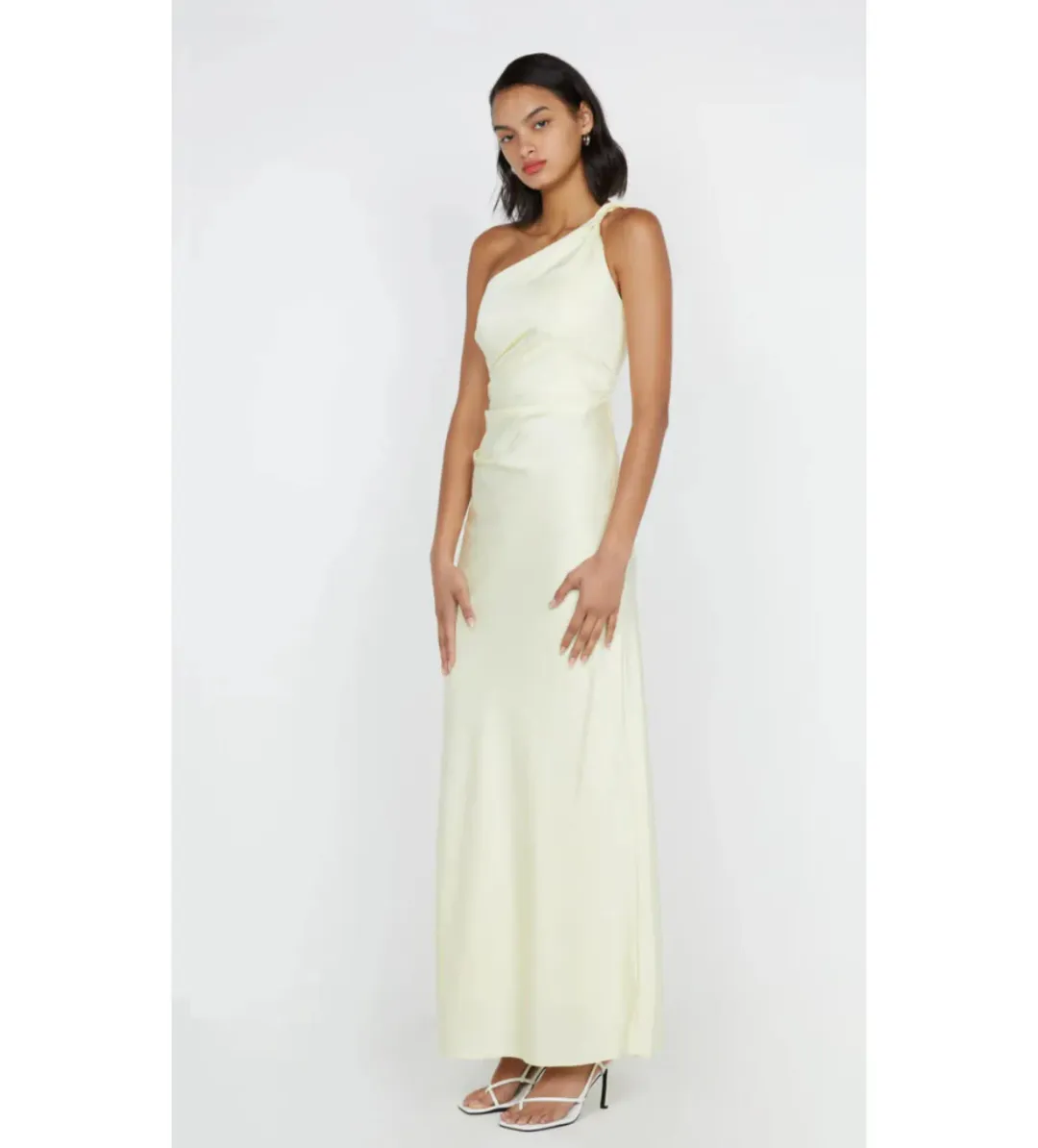 Bec & Bridge Lunetta Asym Dress Ice Yellow Size AU 8 for rent on The Volte - main image