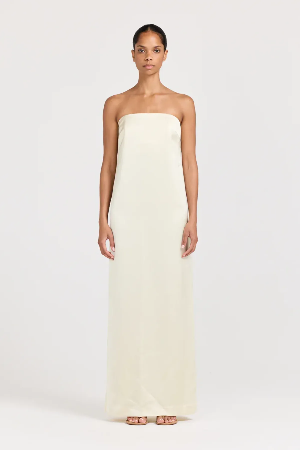 Henne Amaya Dress in Cream Size 6  for rent on The Volte - main image