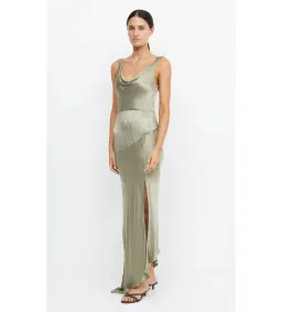 Bec & Bridge Moon Dance Cowl Maxi Dress in Sage Size AU 6 for rent on The Volte - image 3
