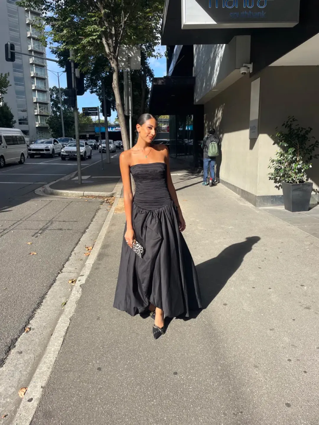 Aje Violette Bubble Hem Maxi Dress Size 8 for rent on The Volte - main image