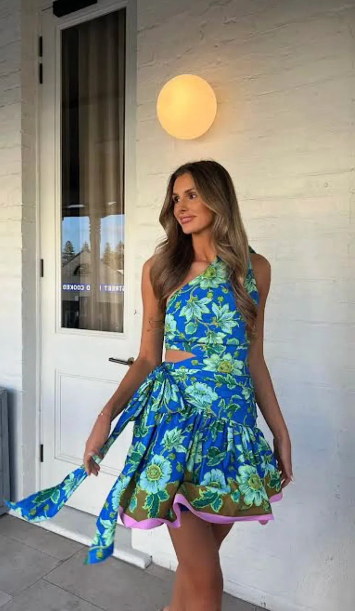 Alemais Winnie One Shoulder Mini Dress Size 14  for rent on The Volte - main image
