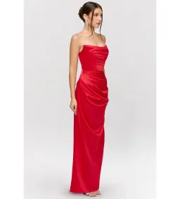 House of CB Adrienne Maxi Dress Red Size M/AU 10 for rent on The Volte - image 4
