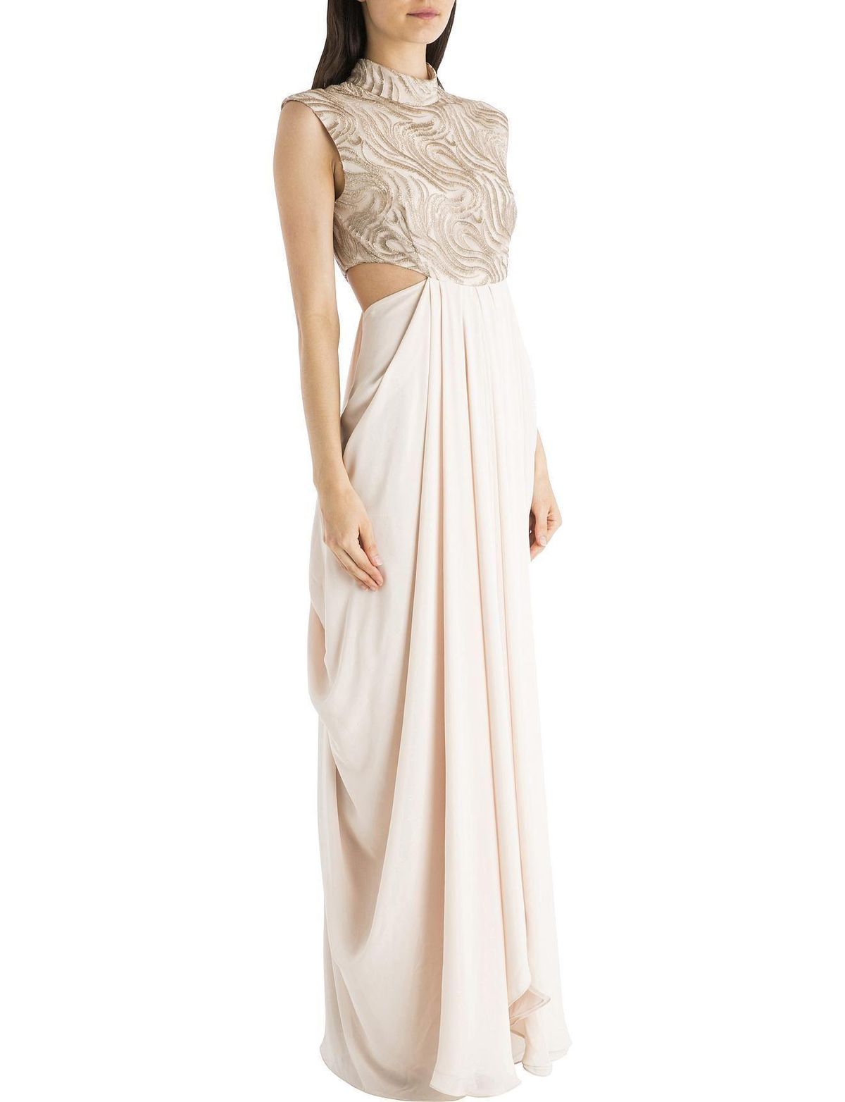 Carla Zampatti Vintage Lace Opera Gown Blush Size 4 for rent on The Volte - main image