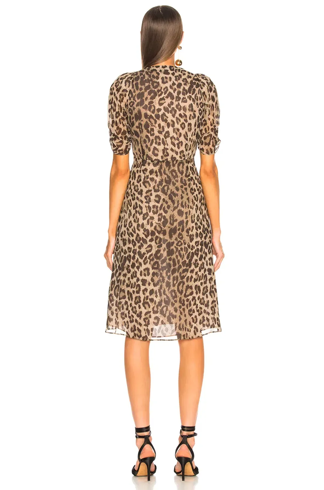 Nicholas Tea Dress Leopard Print Size 6 for rent on The Volte - main image