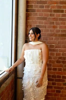 Eliya the Label Paulina Midi Dress White Size AU 14 for rent on The Volte - image 2