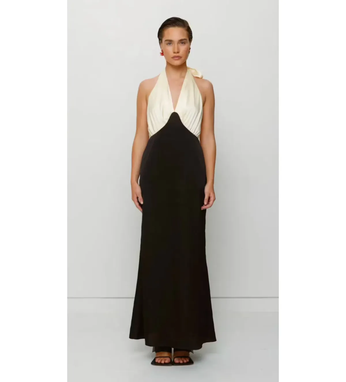 The Wolf Gang Oahu Slip Dress Noir size AU 12 for rent on The Volte - main image