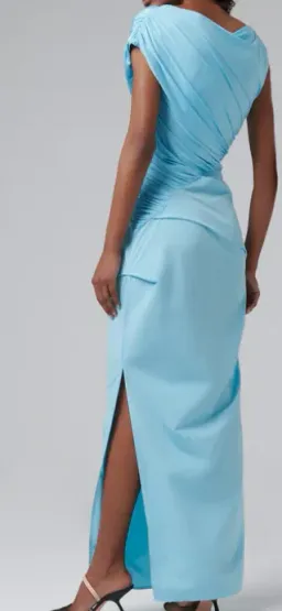 Paris Georgia Kaya MIdi Dress Iris Blue Size 12 for rent on The Volte - image 4