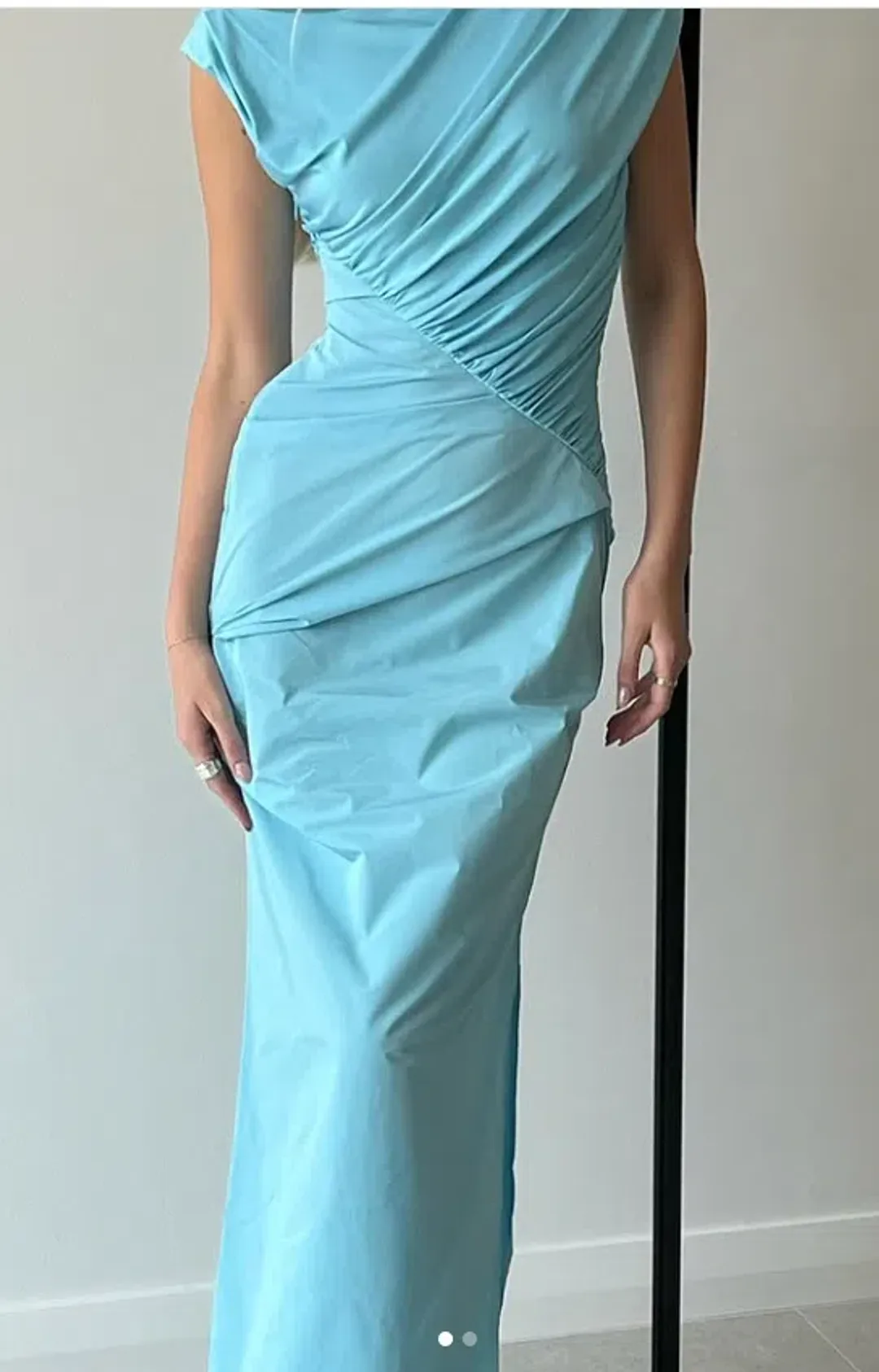 Paris Georgia Kaya MIdi Dress Iris Blue Size 12 for rent on The Volte - main image