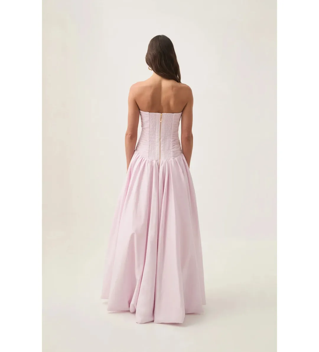 Aje Violette Bubble Hem Maxi Dress Pastel Pink AU 10 for rent on The Volte - main image