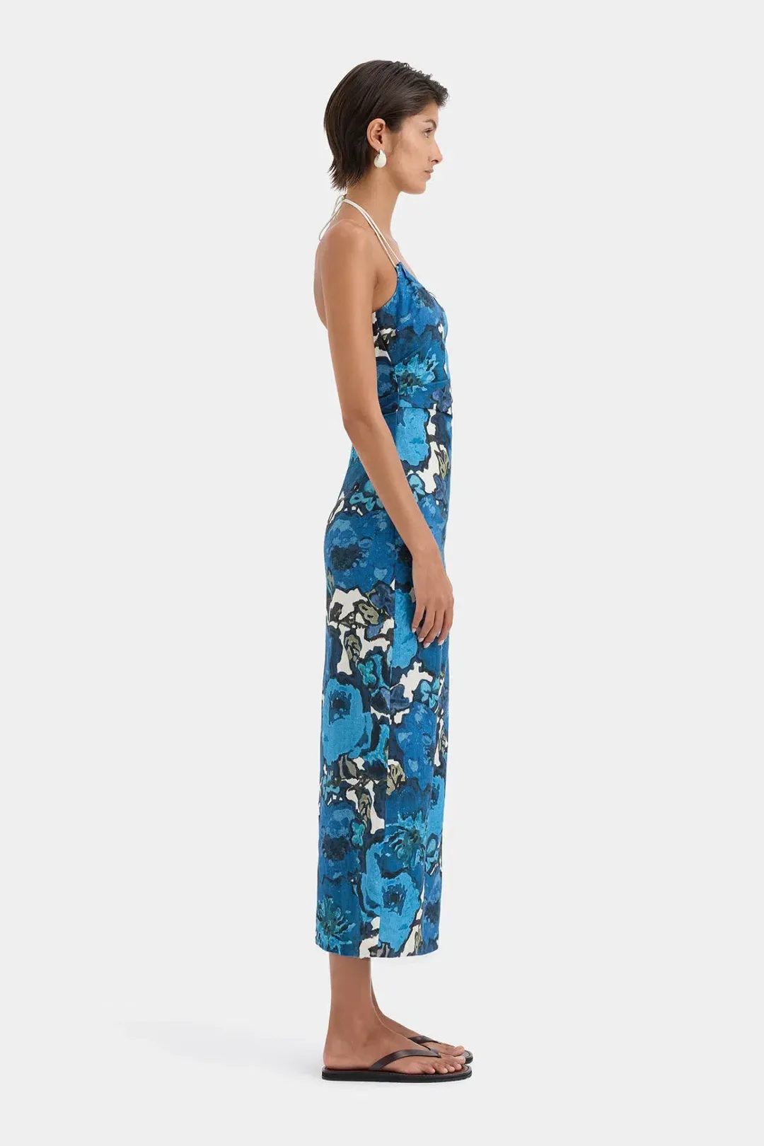 Sir The Label Camelia Midi Dress Flora Size 12 for rent on The Volte - main image