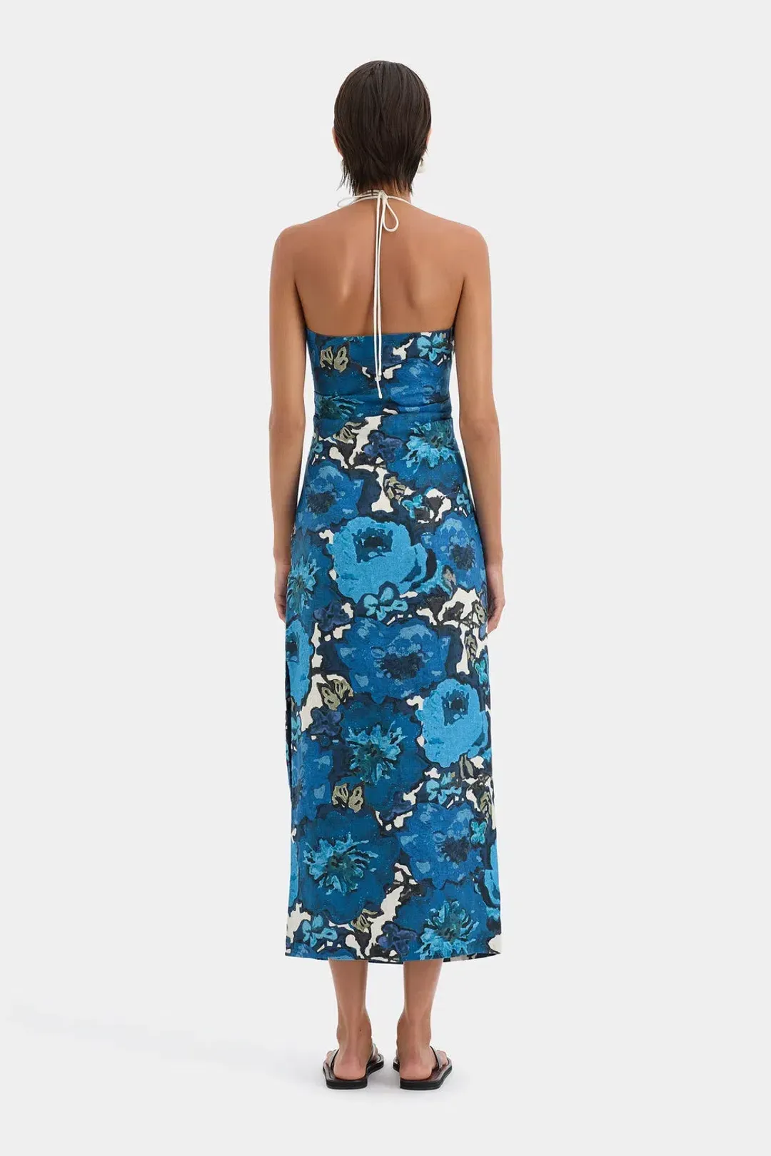 Sir The Label Camelia Midi Dress Flora Size 12 for rent on The Volte - main image