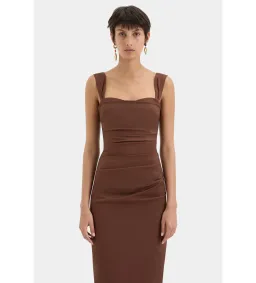 SIR The Label Dahlia Balconette Gown Brown Size 8 for rent on The Volte - image 2