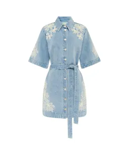 Alemais Charlene Denim Mini Dress Size AU 16 for rent on The Volte - image 5