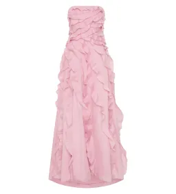 Aje Allaire Gown in Chalk Pink Size AU 6 for rent on The Volte - image 4