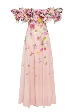 Aje Misha Maxi Dress Floral Pink Size 8 for rent on The Volte - image 2