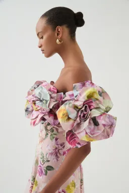 Aje Misha Maxi Dress Floral Pink Size 8 for rent on The Volte - image 4