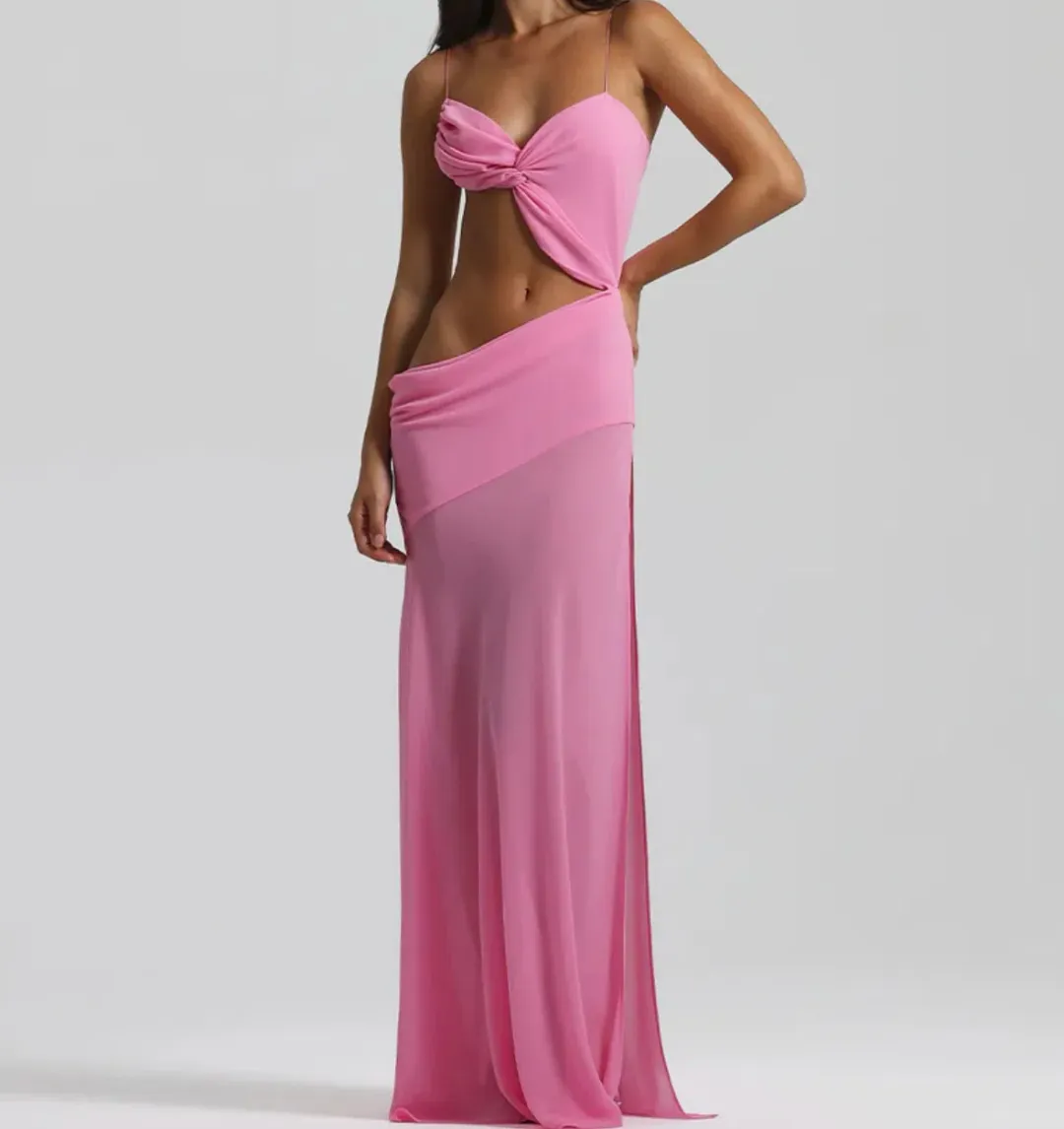 Natalie Rolt Dahlia Dress in Pink Size 8 for rent on The Volte - main image