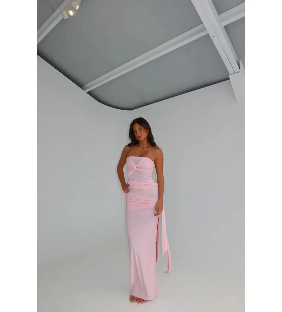 Natalie Rolt Miranda Gown Blossom Pink Size AU 8 for rent on The Volte - main image