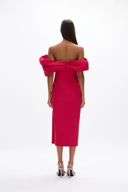 Rachel Gilbert Gia Gown Watermelon Size 10 for rent on The Volte - image 2