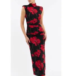 Rebecca Vallance Poppy Fields Midi Dress Floral Print Size AU 12 for rent on The Volte - image 3