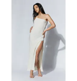Meshki Pari Crinkle Maxi Dress Wheat Size S / AU 8 for rent on The Volte - image 1