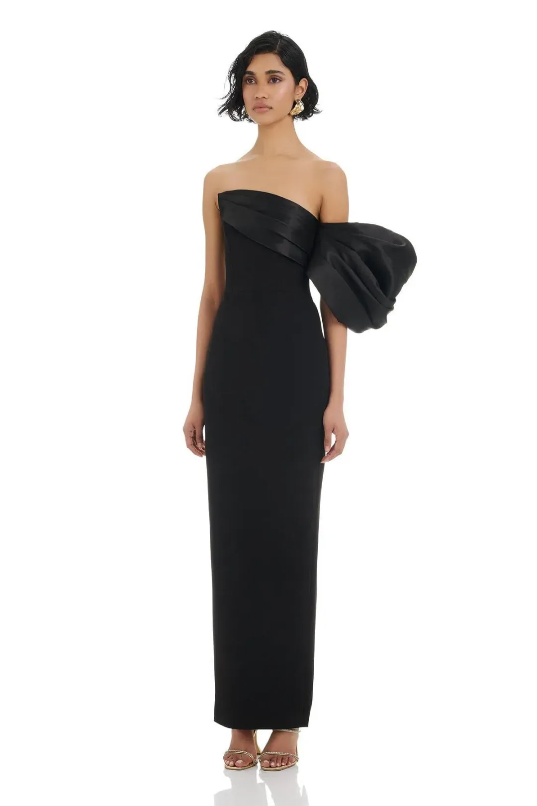 Eliya the Label Heinrich Gown Black Size 12/L for rent on The Volte - main image