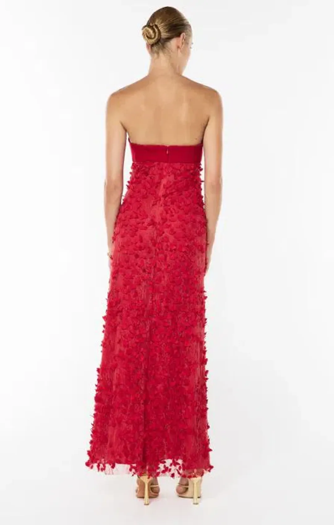 Manning Cartell Enchantment Balconette Gown in Scarlet Red Size 8 for rent on The Volte - main image
