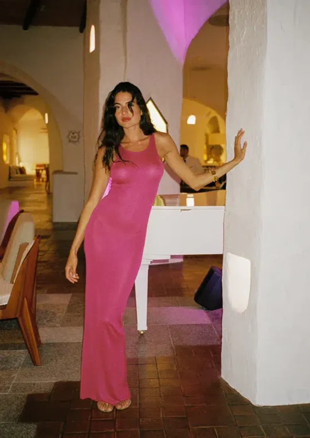Asta Resort Natalia Dress Magenta Size 10 for rent on The Volte - main image