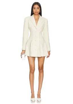 Camila Coelho Daytona Blazer Mini Dress in Beige Size XXS / AU 4 for rent on The Volte - image 1