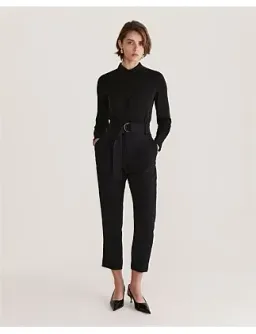 Saba Dharma Belted Slim Pants in Black Size AU 4 for rent on The Volte - image 1