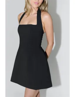 Odd Muse Structured Halter Mini Dress Navy Size M (AU 10) for rent on The Volte - image 3