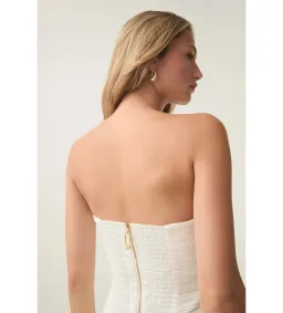 Aje Violette Mini Bubble Dress in Ivory Size 10 for rent on The Volte - image 3