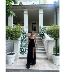 Matterstore Monaco Black Dress with Scarf Black Size 10 for rent on The Volte - image 1
