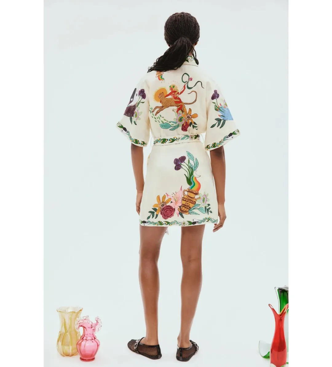Alemais Meagan Mini Dress Floral Size 10 for rent on The Volte - main image