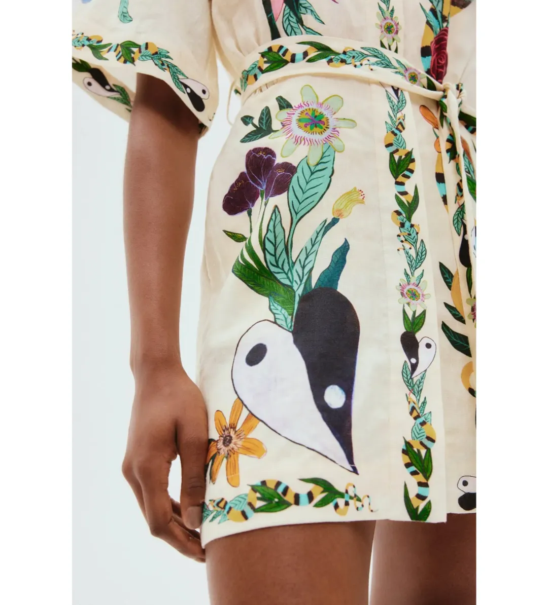 Alemais Meagan Mini Dress Floral Size 10 for rent on The Volte - main image