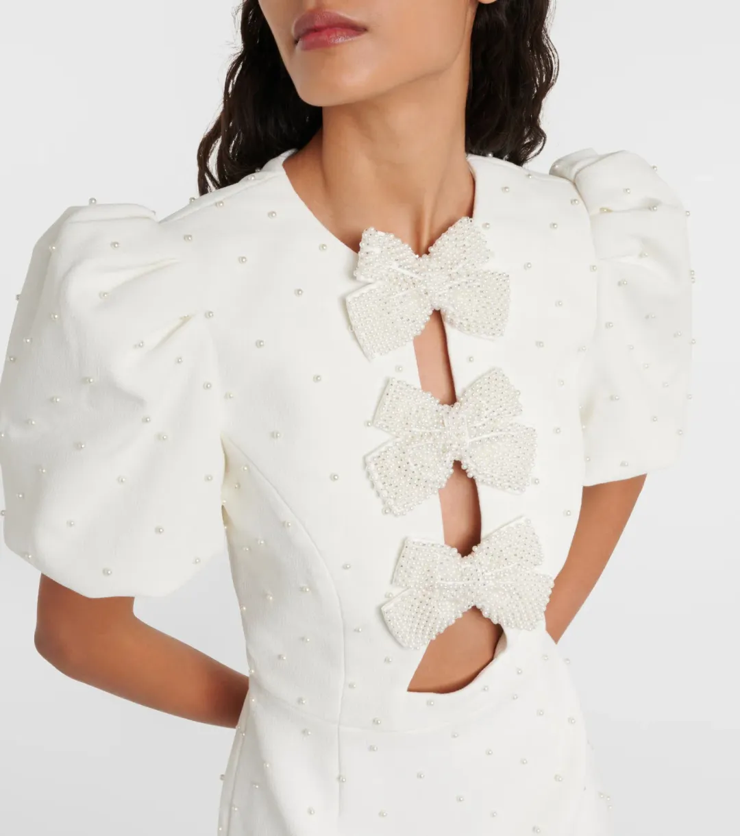Rebecca Vallance Bridal Ophelia Mini Dress White Size AU 8 for rent on The Volte - main image